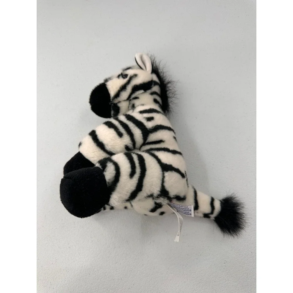 Aurora Zebra Plush Stuffed Animal Safari Lovey 11 Inch Black White Kids Toy 034